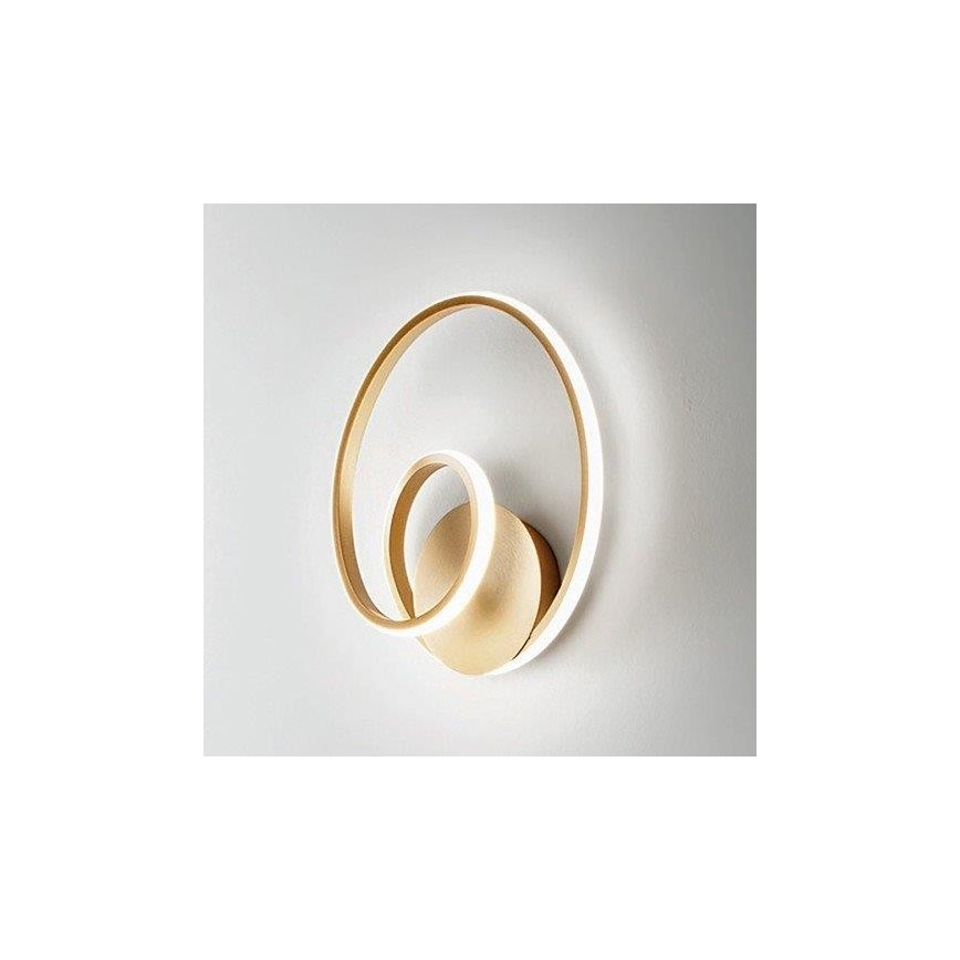 Gea Luce DIVA A ORO SPAZZOLATO - LED Dimmable wall light DIVA LED/20W/230V gold