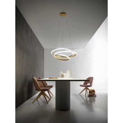 Gea Luce DIVA S G ORO - LED Dimmable chandelier on a string DIVA LED/44W/230V gold