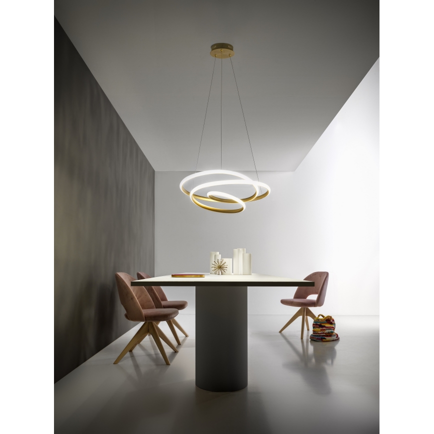 Gea Luce DIVA S G ORO - LED Dimmable chandelier on a string DIVA LED/44W/230V gold