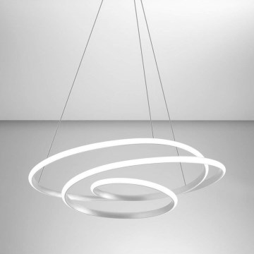 Gea Luce DIVA S G TITANIO - LED Dimmable chandelier on a string DIVA LED/44W/230V grey