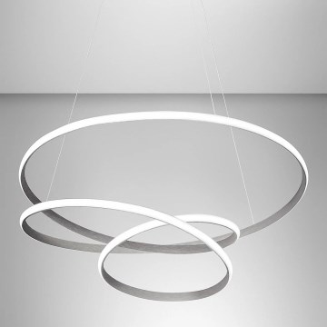 Gea Luce DIVA S/S TITANIO -  LED Dimmable chandelier on a string DIVA LED/80W/230V grey