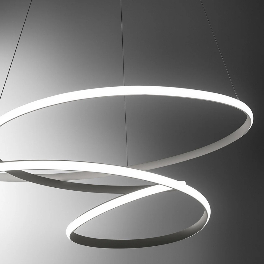 Gea Luce DIVA S/S TITANIO -  LED Dimmable chandelier on a string DIVA LED/80W/230V grey