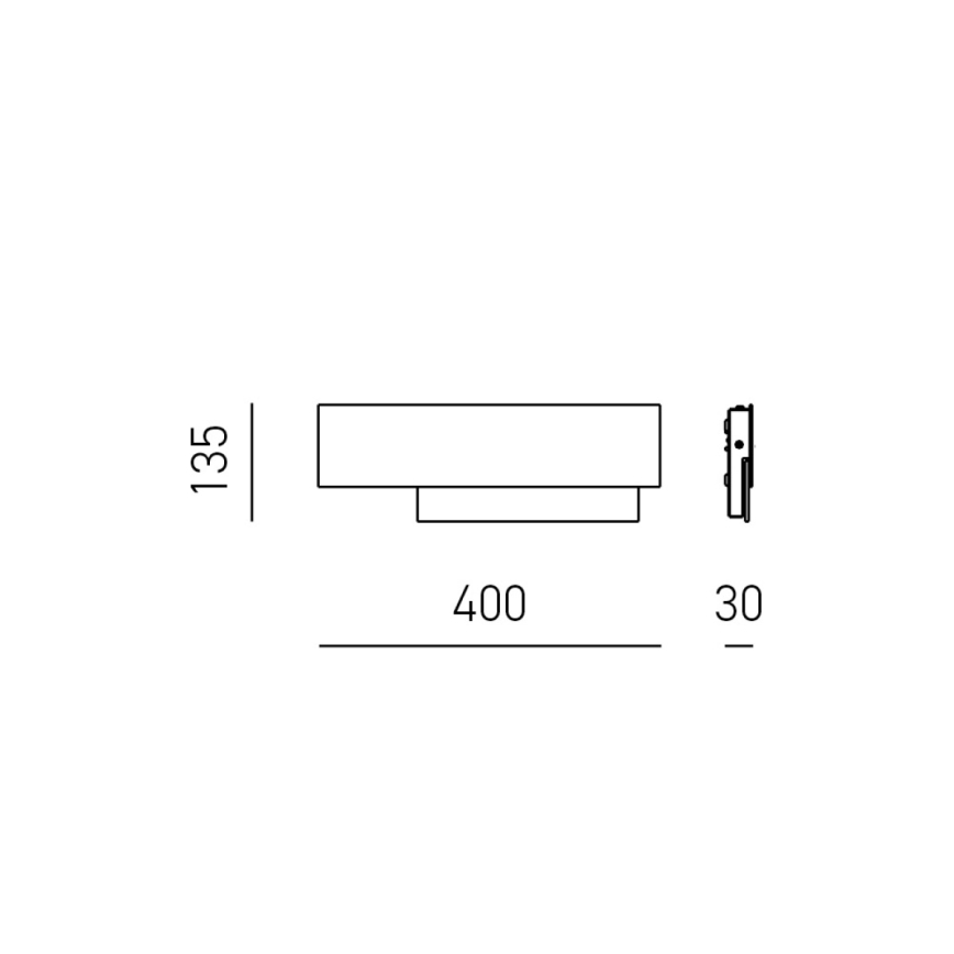 Gea Luce DOHA A P B - LED Wall light DOHA LED/15W/230V 40 cm white