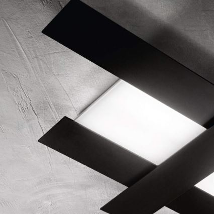 Gea Luce DOHA P M N - LED Ceiling light DOHA LED/40W/230V 84 cm black