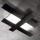 Gea Luce DOHA P P N - LED Ceiling light DOHA LED/30W/230V 65,5 cm black