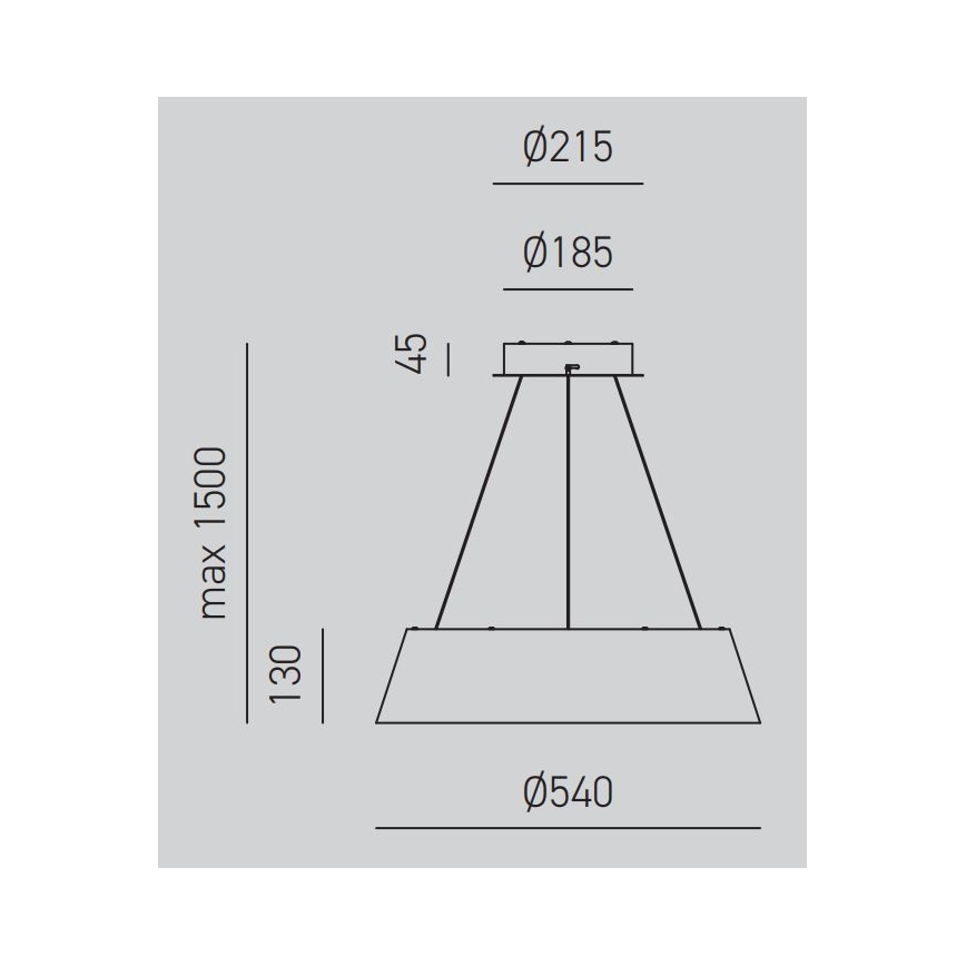 Gea Luce JULIETTE S B - LED Dimmable chandelier on a string JULIETTE LED/50W/230V white
