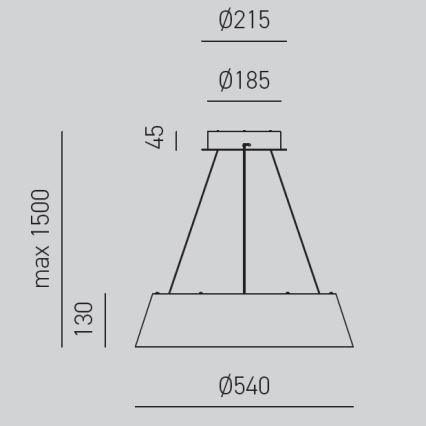 Gea Luce JULIETTE S N - LED Dimmable chandelier on a string JULIETTE LED/50W/230V black/gold