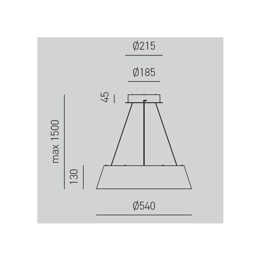 Gea Luce JULIETTE S N - LED Dimmable chandelier on a string JULIETTE LED/50W/230V black/gold
