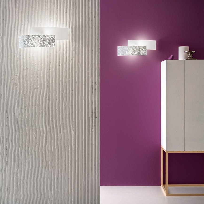 Gea Luce LARA A P arg - Wall light LARA 2xE14/42W/230V silver