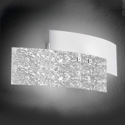 Gea Luce LARA A P arg - Wall light LARA 2xE14/42W/230V silver