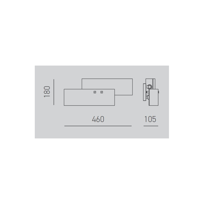 Gea Luce LARA A P arg - Wall light LARA 2xE14/42W/230V silver