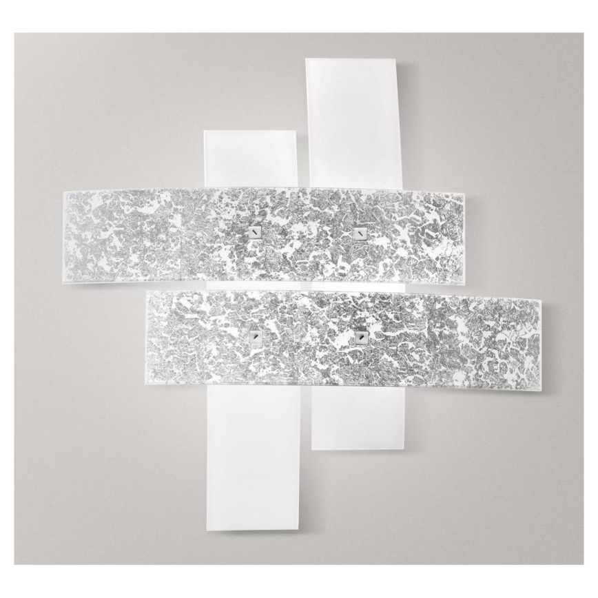 Gea Luce LARA P G arg - Ceiling light LARA 4xE27/52W/230V 91 cm silver