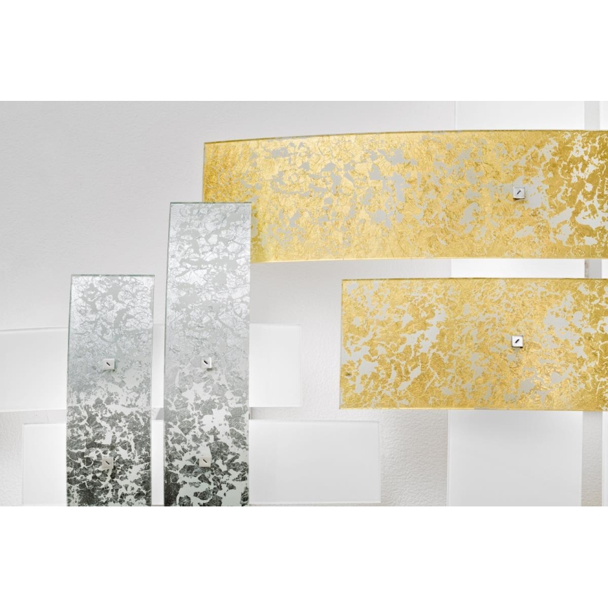 Gea Luce LARA P G arg - Ceiling light LARA 4xE27/52W/230V 91 cm silver