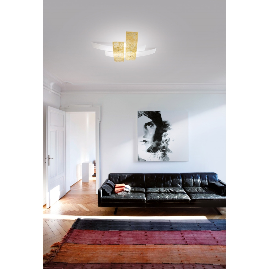 Gea Luce LARA P G oro - Ceiling light LARA 4xE27/52W/230V 91 cm gold