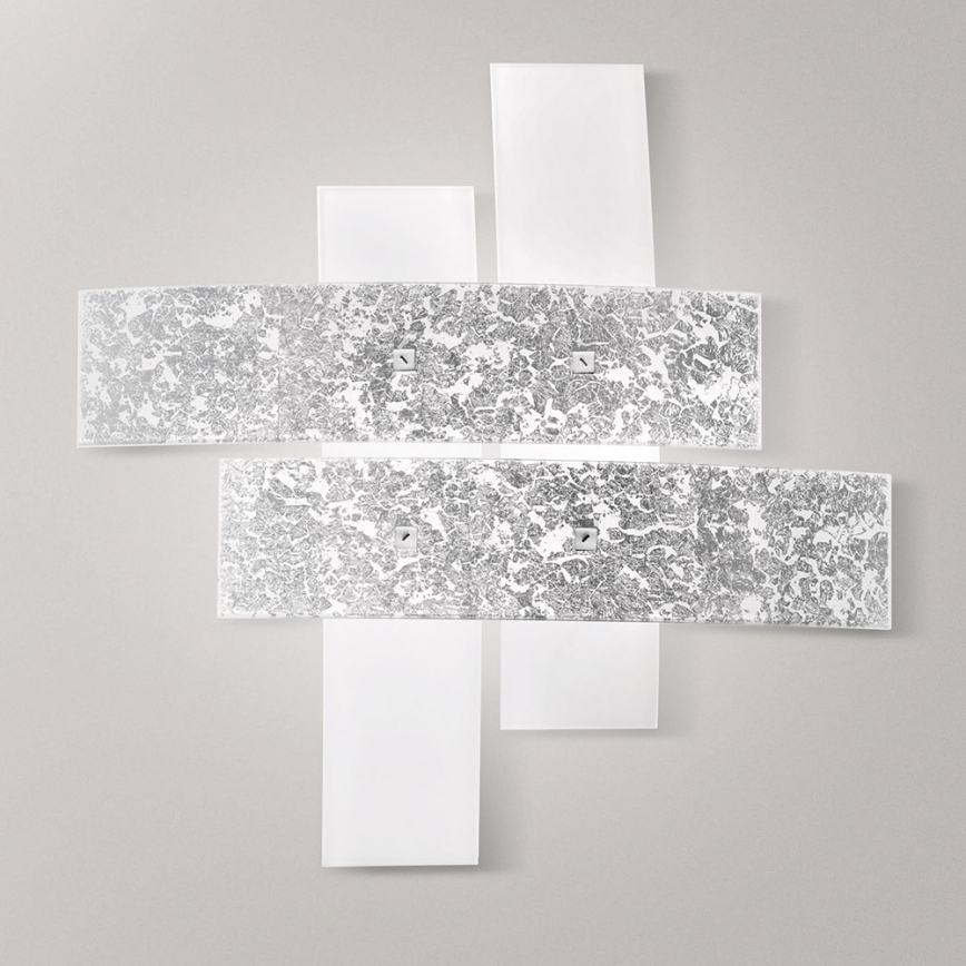 Gea Luce LARA P P arg - Ceiling light LARA 2xE27/52W/230V 50 cm silver