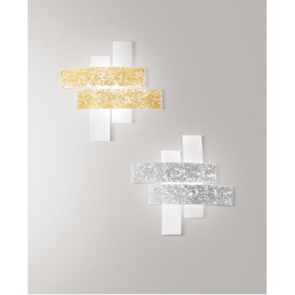 Gea Luce LARA P P arg - Ceiling light LARA 2xE27/52W/230V 50 cm silver