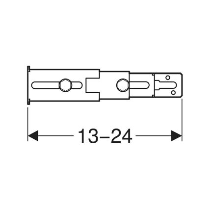 Geberit 111.064.00.1 - Duofix rear-wall leg mounting kit (2 pcs)
