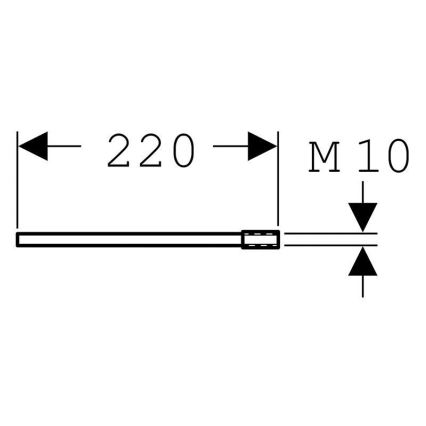 Geberit 111.887.00.1 - Duofix 22 cm Wall-Mounting Extension Set