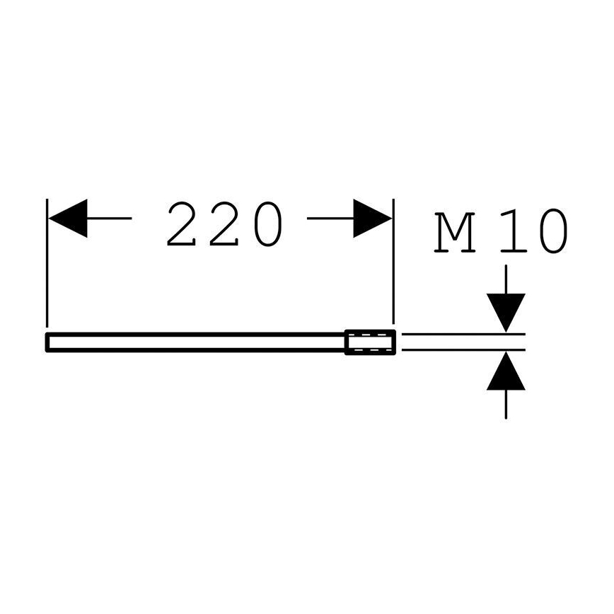 Geberit 111.887.00.1 - Duofix 22 cm Wall-Mounting Extension Set