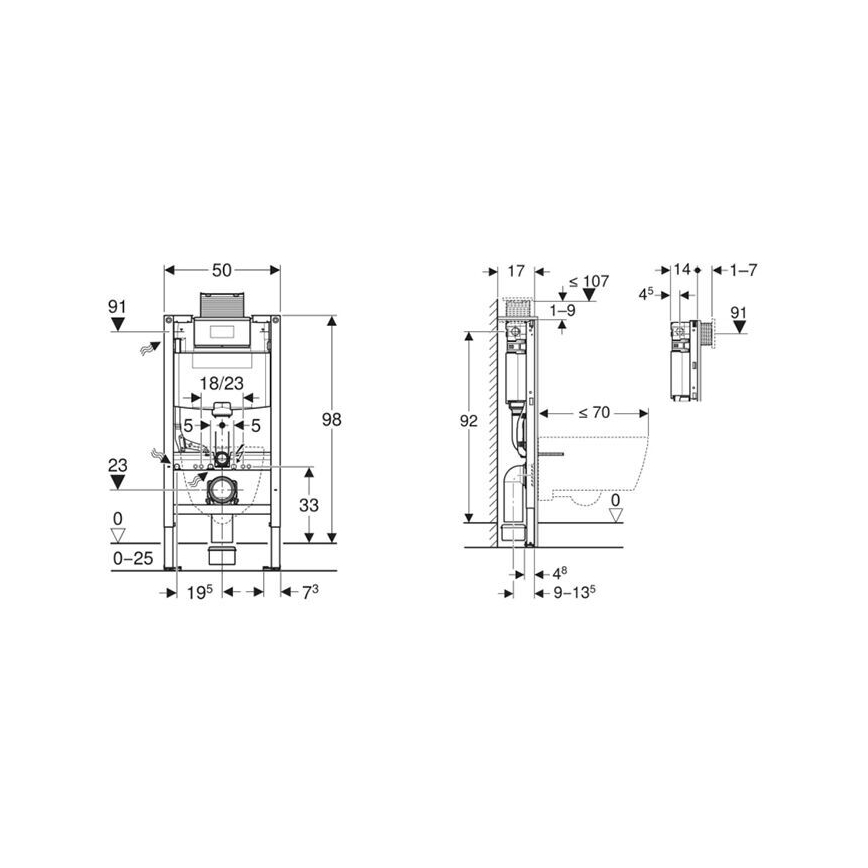 Geberit 115.063.21.1 - DuoFresh Stick Receptacle