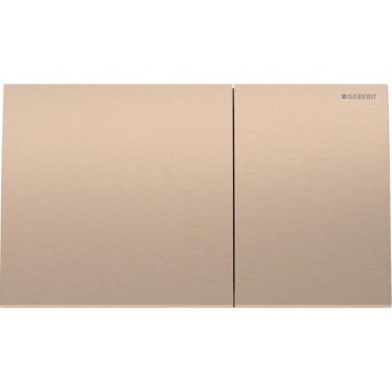 Geberit 115.622.QB.1 - Sigma70 flush plate 25x14.6 cm brushed red-gold