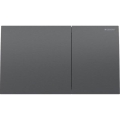 Geberit 115.622.QD.1 - Flush plate Sigma70 25x14,6 cm black chrome