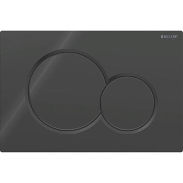 Geberit 115.770.DW.5 - Sigma01 Round flush plate 24.6 x 16.4 cm black
