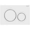 Geberit 115.882.JT.1 - Sigma20 flush plate 24,6x16,4 cm white/polished chrome