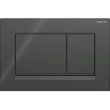 Geberit 115.883.DW.1 - Sigma30 flush plate 24.6 x 16.4 cm, black