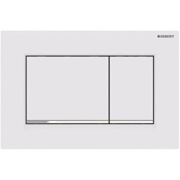 Geberit 115.883.JT.1 - Sigma30 flush plate 24,6x16,4 cm white/polished chrome