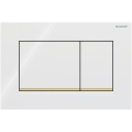 Geberit 115.883.KK.1 - Sigma30 Flush Plate 24.6 x 16.4 cm White/Gold