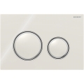 Geberit 115.884.JL.1 - Sigma50 flush plate 24.6 x 16.4 cm sand grey / polished chrome