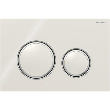 Geberit 115.884.JL.1 - Sigma50 flush plate 24.6 x 16.4 cm sand grey / polished chrome