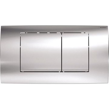 Geberit 115.899.KH.1 - Twinline30 flush plate 34 x 18.5 cm polished chrome/matte chrome