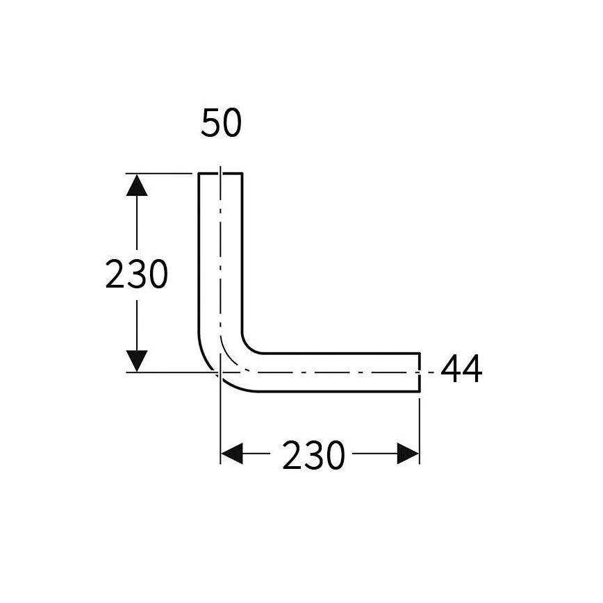 Geberit 118.003.11.1 - 90° Flush Elbow, Alpine White