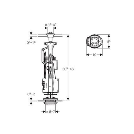 Geberit 136.901.21.2 - Dual-flush valve Type 240