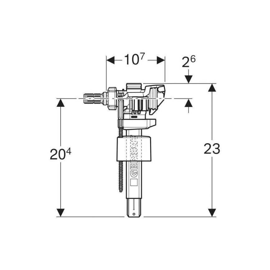 Geberit 243.886.00.5 - Fill valve for concealed flush cisterns, Type 383