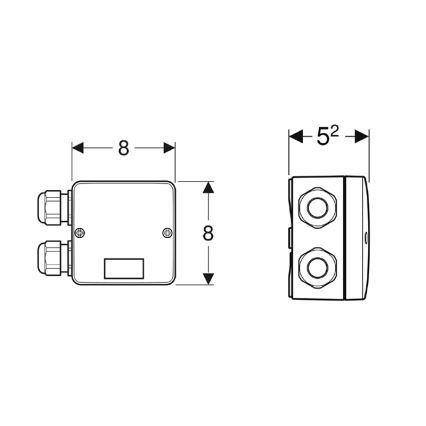 Geberit 244.120.00.1 - Combined connection box