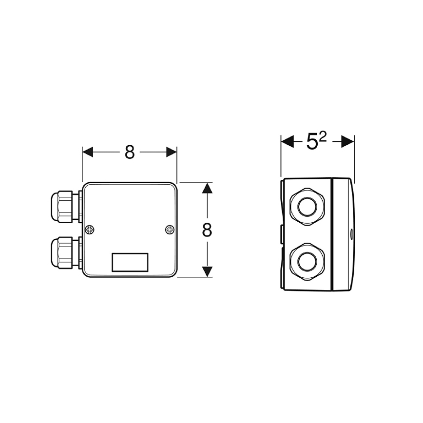 Geberit 244.120.00.1 - Combined connection box