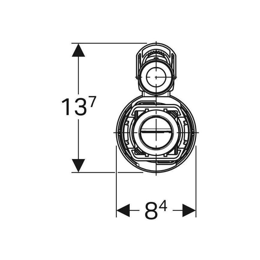 Geberit 282.350.21.2 - Dual-flush valve Type 290