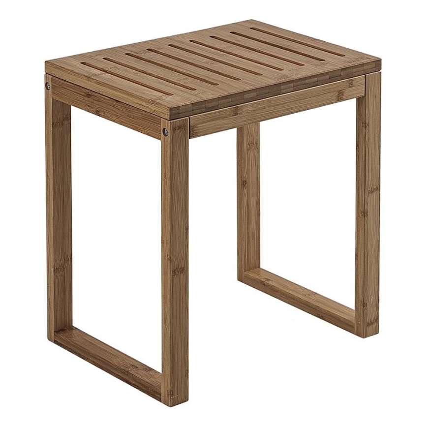 Gedy - Bathroom stool HIMALAYA 39,5x44,3 cm bamboo