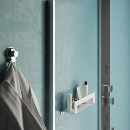 Gedy - CLEO 30 cm Matte White Towel Shelf with Rail