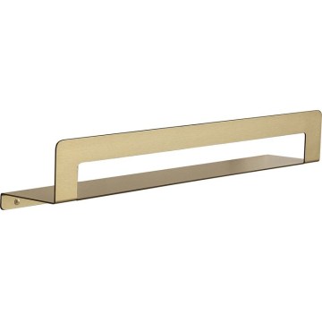 Gedy - CLEO 50 cm Shelf with Towel Rail, Matte Gold