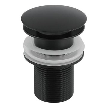 Gedy - CLICK-CLACK Basin Waste Ø 6.6 cm, Matte Black