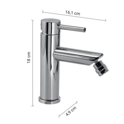 Gedy - COMO 18 cm Bidet Mixer, Polished Chrome