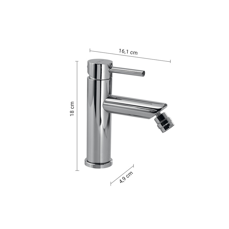 Gedy - COMO 18 cm Bidet Mixer, Polished Chrome