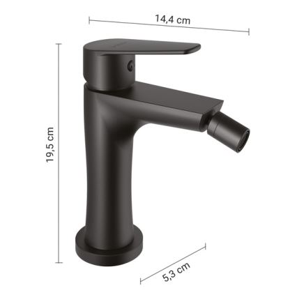 Gedy - COMO 19.5 cm Bidet Faucet, Matte Black