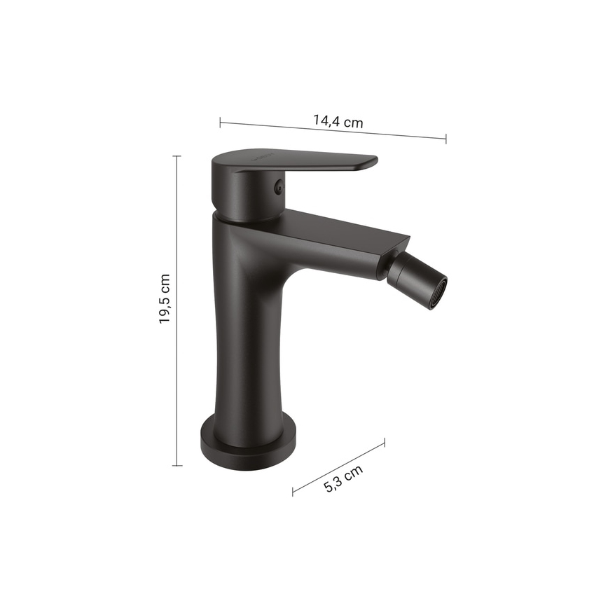 Gedy - COMO 19.5 cm Bidet Faucet, Matte Black