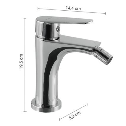 Gedy - COMO 19.5 cm Bidet Mixer, Polished Chrome