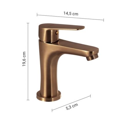 Gedy - COMO Basin Mixer 19.6 cm, Bronze